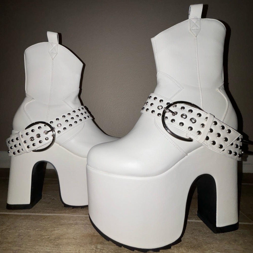 NEW Lamoda Western Cowgirl Platform Boots Cowboy Carter Tour Vibes demonia vibes